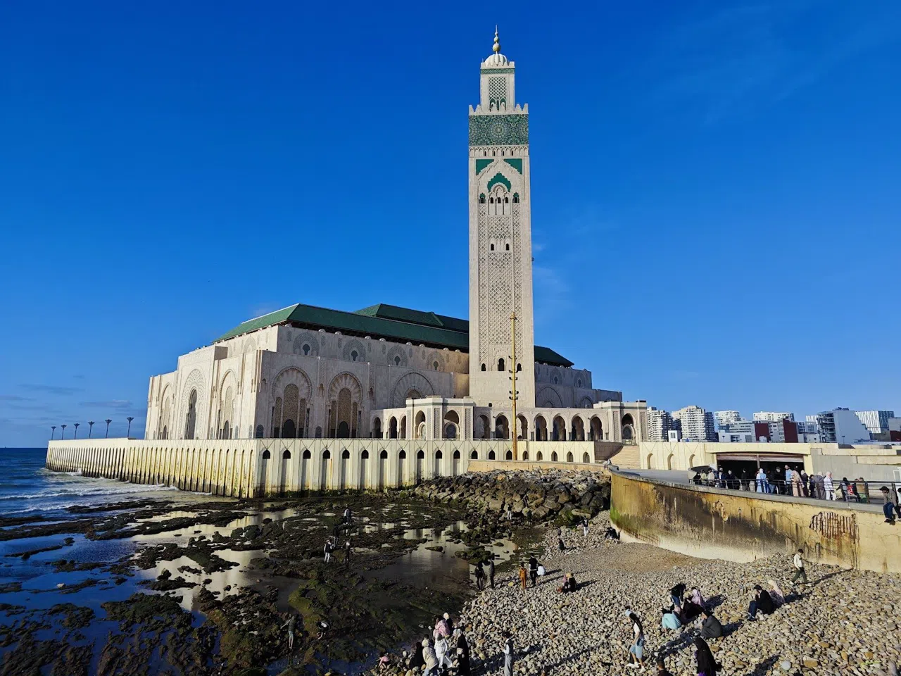 Where the Atlantic Breaks Under Casablanca's Hassan II Mosque