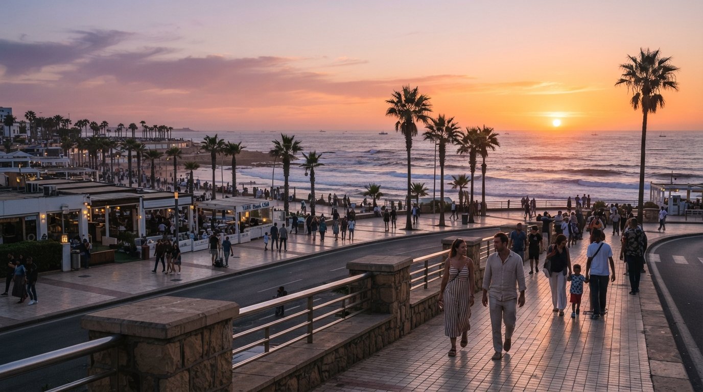 Ain Diab / La Corniche, Casablanca: where the city goes to breathe, eat fish and stay up late